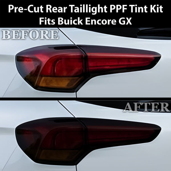 Buick Encore GX 2024–2026 Dark Smoke Headlight & Taillight Tint Kit – Precut Vinyl Lens Overlays