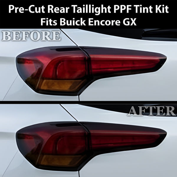 Buick Encore GX 2024–2026 Dark Smoke Headlight & Taillight Tint Kit – Precut Vinyl Lens Overlays