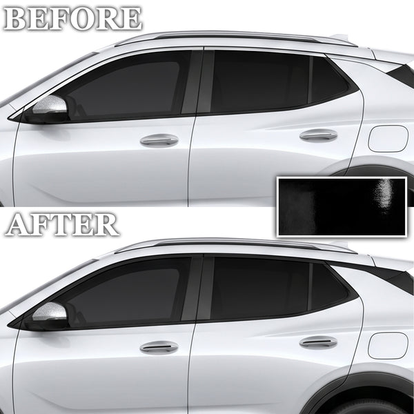 Buick Encore GX 2020-2026 Front Grille Blackout Chrome Delete Kit – Precut Gloss Black Vinyl Overlays