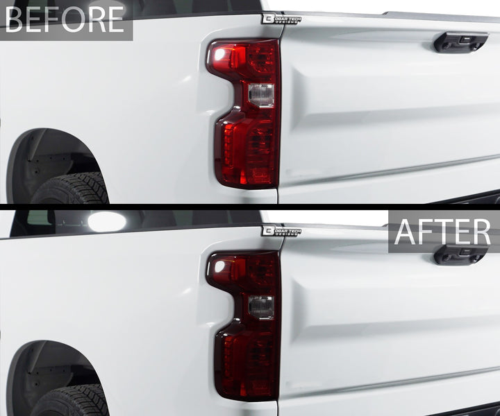 Full Headlight Taillight Precut Smoked PPF Tint Kit Film Overlay Fits Chevy Silverado 2019 - 2025 - Bogar Tech Designs