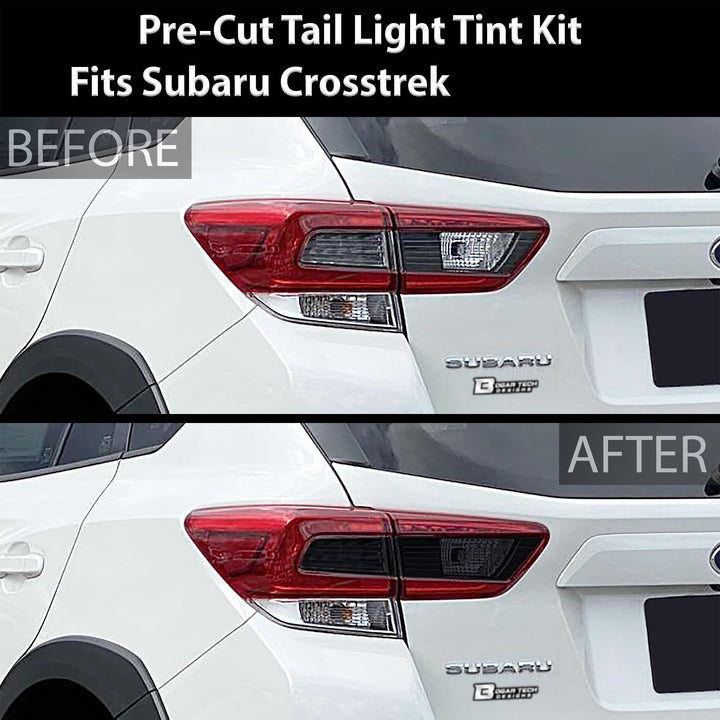 Headlight Taillight Precut Smoked PPF Tint Kit Film Fits Subaru Crosstrek 2018 - 2023 - Bogar Tech Designs