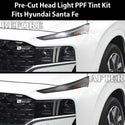 Full Headlight Taillight Precut Smoked PPF Tint Kit Film Overlay Fits Hyundai Santa Fe 2021 - 2023 - Bogar Tech Designs