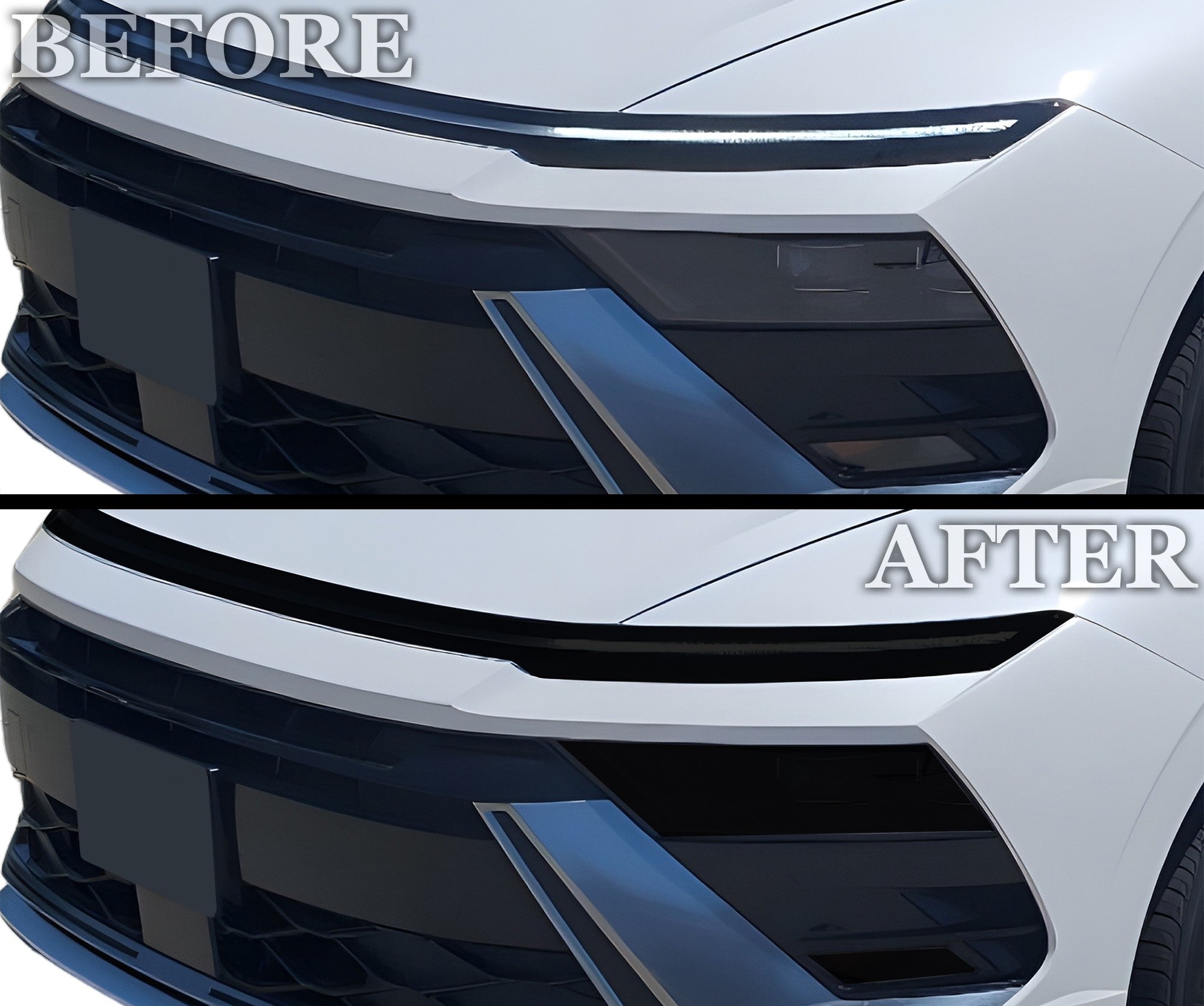 Fits Hyundai Sonata 2024 - 2025 Full Headlight Taillight Precut Smoked PPF Tint Kit Film Overlay - Bogar Tech Designs