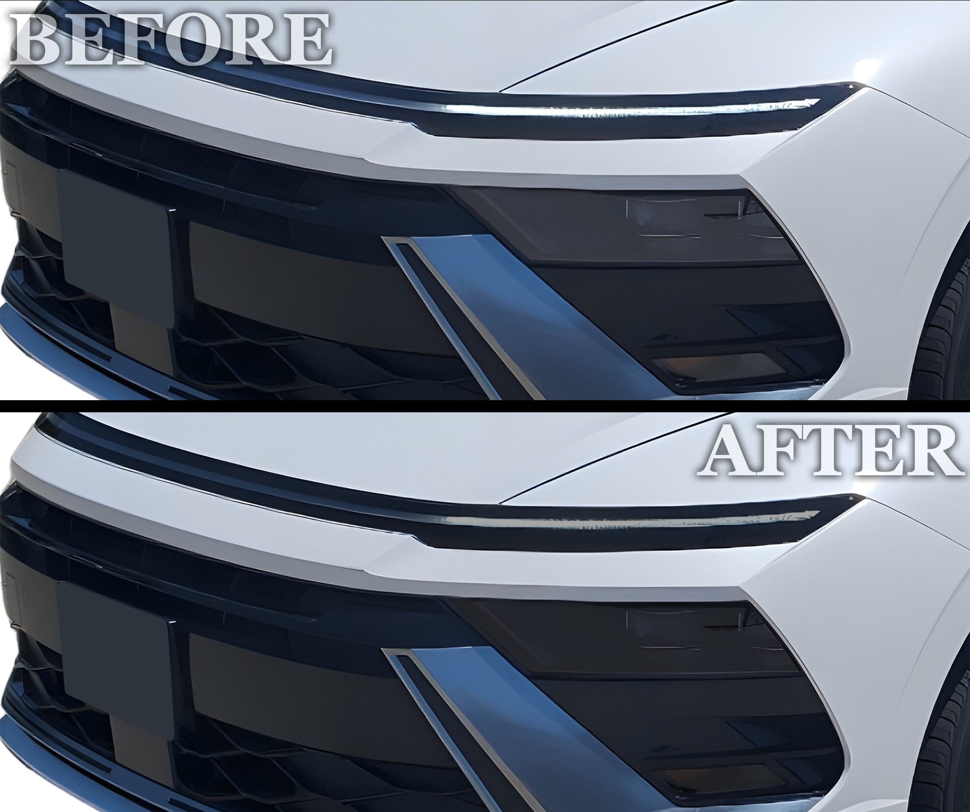 Fits Hyundai Sonata 2024 - 2025 Full Headlight Taillight Precut Smoked PPF Tint Kit Film Overlay - Bogar Tech Designs