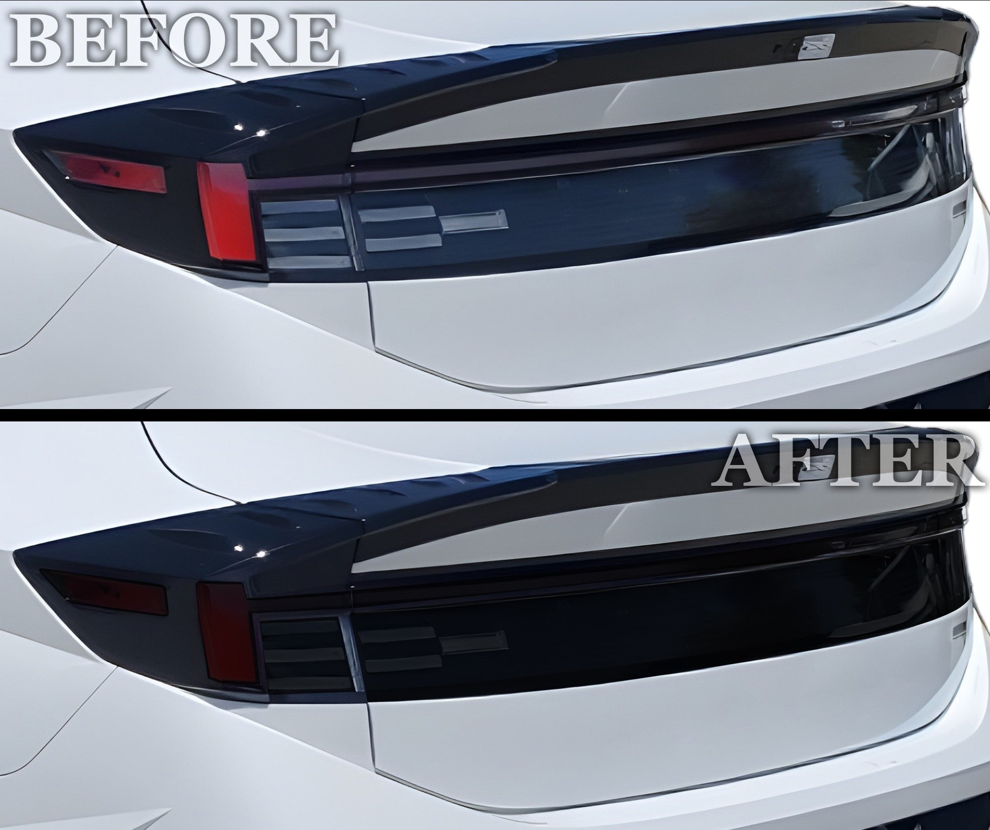Fits Hyundai Sonata 2024 - 2025 Full Headlight Taillight Precut Smoked PPF Tint Kit Film Overlay - Bogar Tech Designs