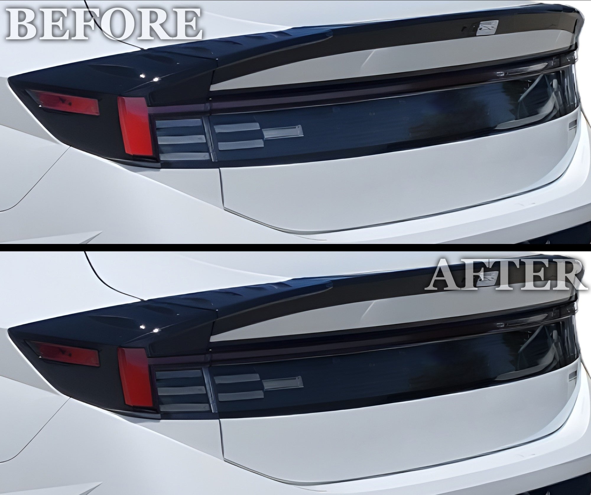 Fits Hyundai Sonata 2024 - 2025 Full Headlight Taillight Precut Smoked PPF Tint Kit Film Overlay - Bogar Tech Designs