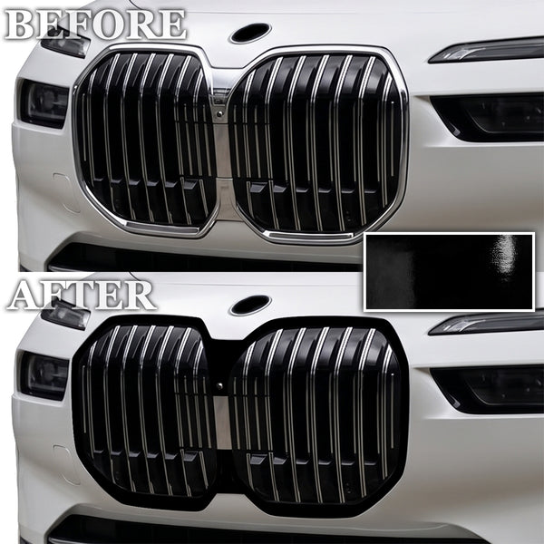 BMW 7 Series 2023-2026 Blackout Chrome Delete Kit – Precut Gloss Black Vinyl Overlays