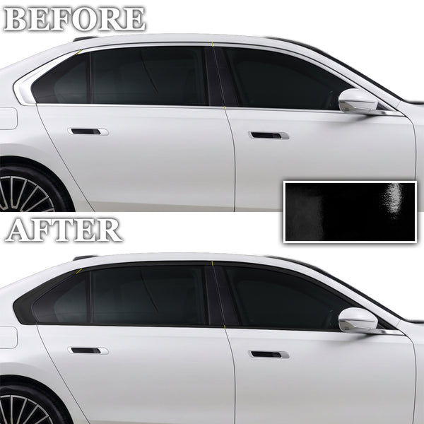 BMW 7 Series 2023-2026 Blackout Chrome Delete Kit – Precut Gloss Black Vinyl Overlays