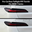 BMW 7 Series 2023–2026 Dark Smoke Headlight & Taillight Tint Kit – Precut Vinyl Lens Overlays