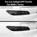 Fits BMW 7 Series 2023 - 2025 Full Headlight Taillight Precut Smoked PPF Tint Kit Film Overlay - Bogar Tech Designs