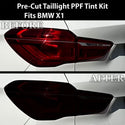 Fits BMW X1 2020 - 2022 Full Headlight Taillight Precut Smoked PPF Tint Kit Film Overlay - Bogar Tech Designs