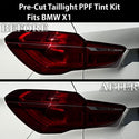 Fits BMW X1 2020 - 2022 Full Headlight Taillight Precut Smoked PPF Tint Kit Film Overlay - Bogar Tech Designs