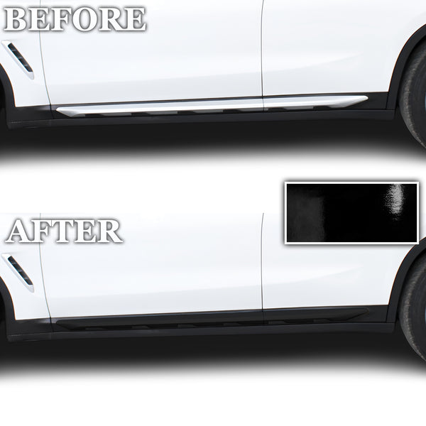 BMW X4 2019-2025 Blackout Chrome Delete Kit – Precut Gloss Black Vinyl Overlays