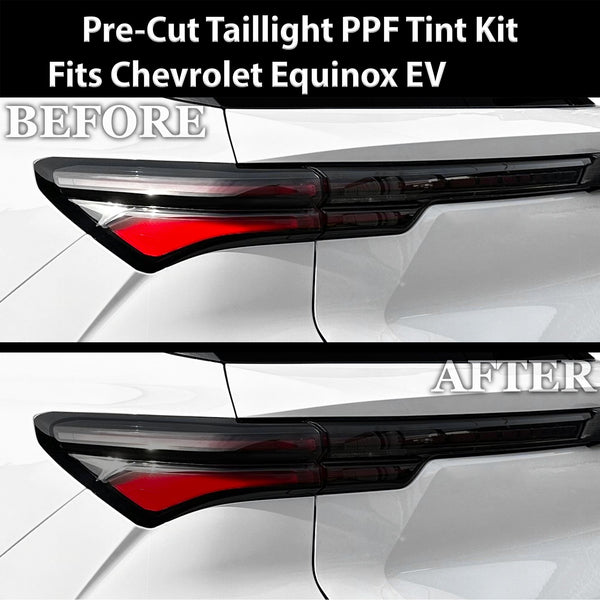 Fits Chevrolet Equinox EV 2024 - 2025 Full Headlight Taillight Precut Smoked PPF Tint Kit Film Overlay - Bogar Tech Designs