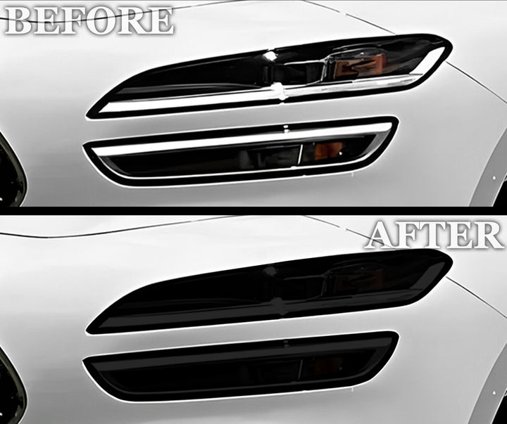 Fits Genesis G70 2022 - 2025 Full Headlight Taillight Precut Smoked PPF Tint Kit Film Overlay - Bogar Tech Designs