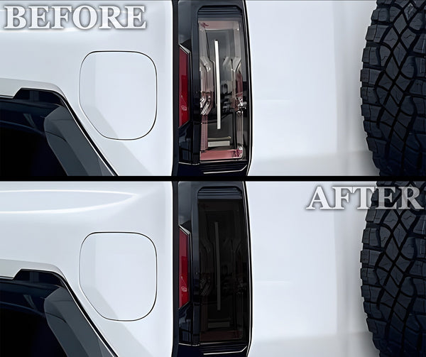 Fits GMC Hummer EV 2023-2025 Full Headlight Taillight Precut Smoked PPF Tint Kit Film Overlay