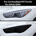 Fits Infiniti QX60 2016 - 2020 Full Headlight Taillight Precut Smoked PPF Tint Kit Film Overlay - Bogar Tech Designs