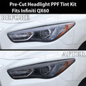 Fits Infiniti QX60 2016 - 2020 Full Headlight Taillight Precut Smoked PPF Tint Kit Film Overlay - Bogar Tech Designs