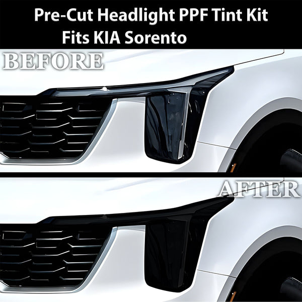 Fits KIA Sorento 2024 - 2025 Full Headlight Taillight Precut Smoked PPF Tint Kit Film Overlay - Bogar Tech Designs