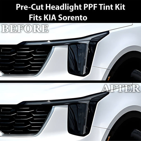 Fits KIA Sorento 2024 - 2025 Full Headlight Taillight Precut Smoked PPF Tint Kit Film Overlay - Bogar Tech Designs