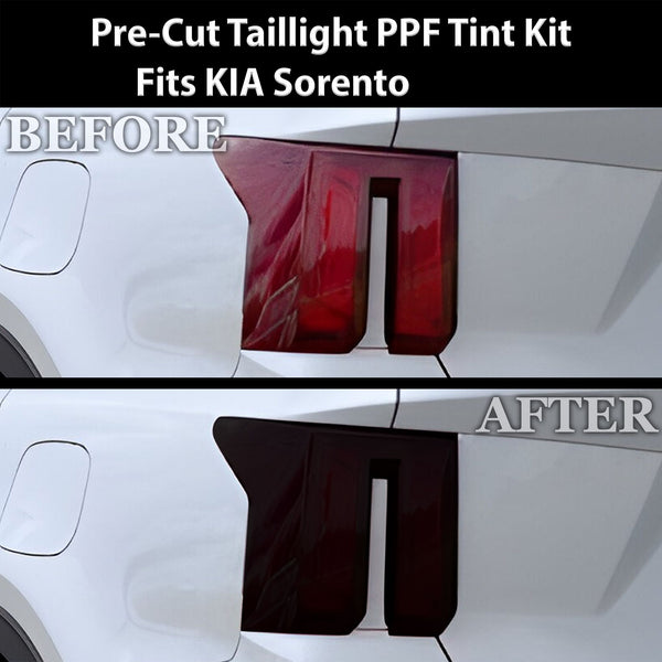 Fits KIA Sorento 2024 - 2025 Full Headlight Taillight Precut Smoked PPF Tint Kit Film Overlay - Bogar Tech Designs