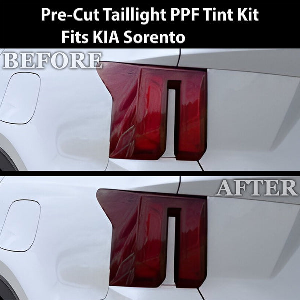 Fits KIA Sorento 2024 - 2025 Full Headlight Taillight Precut Smoked PPF Tint Kit Film Overlay - Bogar Tech Designs