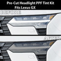 Fits Lexus GX 2024 - 2025 Full Headlight Taillight Precut Smoked PPF Tint Kit Film Overlay - Bogar Tech Designs