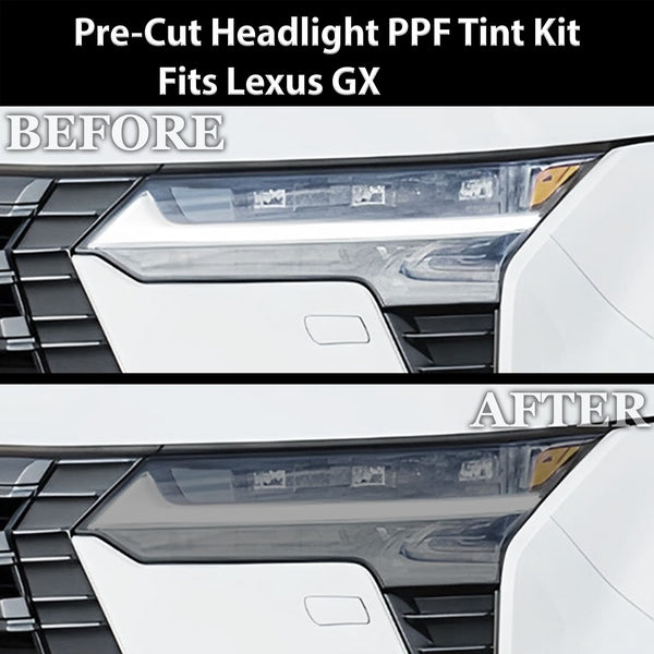 Fits Lexus GX 2024 - 2025 Full Headlight Taillight Precut Smoked PPF Tint Kit Film Overlay - Bogar Tech Designs