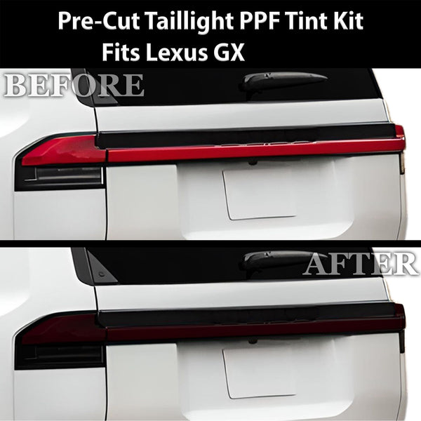 Fits Lexus GX 2024 - 2025 Full Headlight Taillight Precut Smoked PPF Tint Kit Film Overlay - Bogar Tech Designs