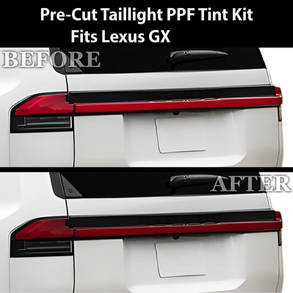 Fits Lexus GX 2024 - 2025 Full Headlight Taillight Precut Smoked PPF Tint Kit Film Overlay - Bogar Tech Designs