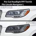 Fits Lincoln Navigator L 2022 - 2024 Full Headlight Taillight Precut Smoked PPF Tint Kit Film Overlay - Bogar Tech Designs