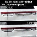 Fits Lincoln Navigator L 2022 - 2024 Full Headlight Taillight Precut Smoked PPF Tint Kit Film Overlay - Bogar Tech Designs