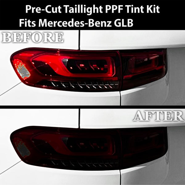 Fits Mercedes - Benz GLB 2020 - 2025 Full Headlight Taillight Precut Smoked PPF Tint Kit Film Overlay - Bogar Tech Designs