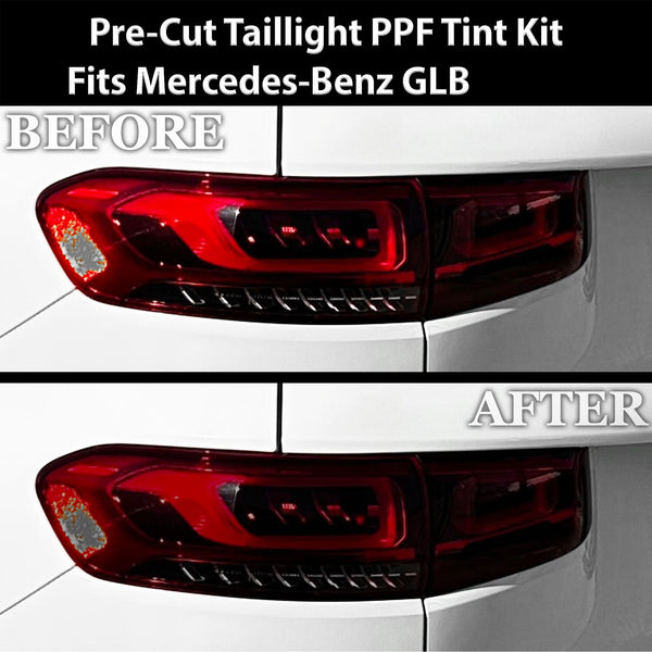 Fits Mercedes - Benz GLB 2020 - 2025 Full Headlight Taillight Precut Smoked PPF Tint Kit Film Overlay - Bogar Tech Designs