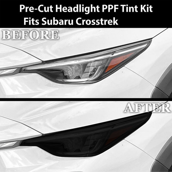Fits Subaru Crosstrek 2024 - 2025 Full Headlight Taillight Precut Smoked PPF Tint Kit Film Overlay - Bogar Tech Designs
