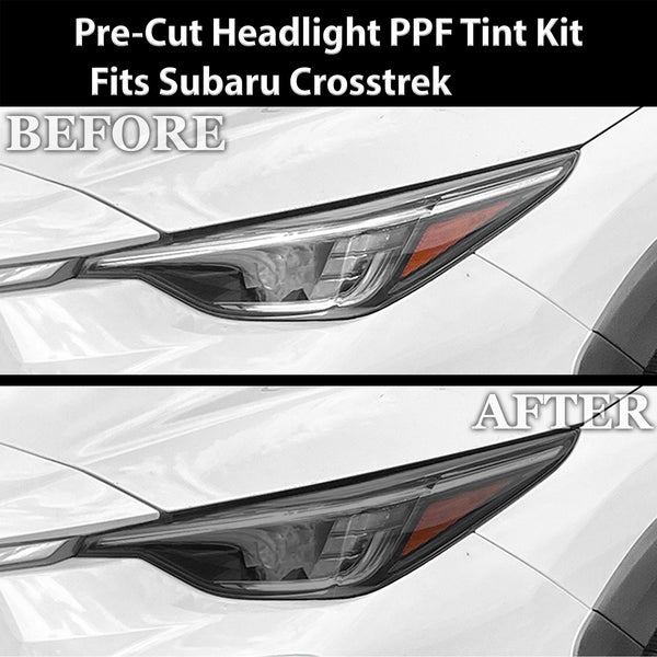 Fits Subaru Crosstrek 2024 - 2025 Full Headlight Taillight Precut Smoked PPF Tint Kit Film Overlay - Bogar Tech Designs