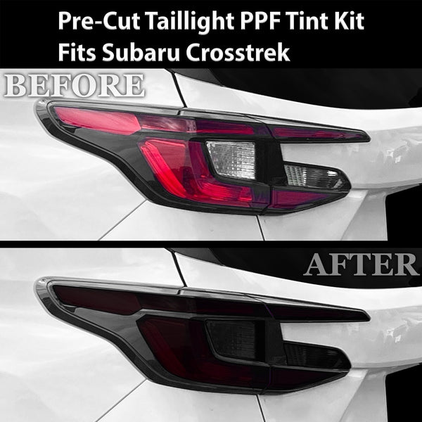 Fits Subaru Crosstrek 2024 - 2025 Full Headlight Taillight Precut Smoked PPF Tint Kit Film Overlay - Bogar Tech Designs