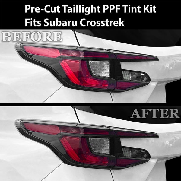 Fits Subaru Crosstrek 2024 - 2025 Full Headlight Taillight Precut Smoked PPF Tint Kit Film Overlay - Bogar Tech Designs