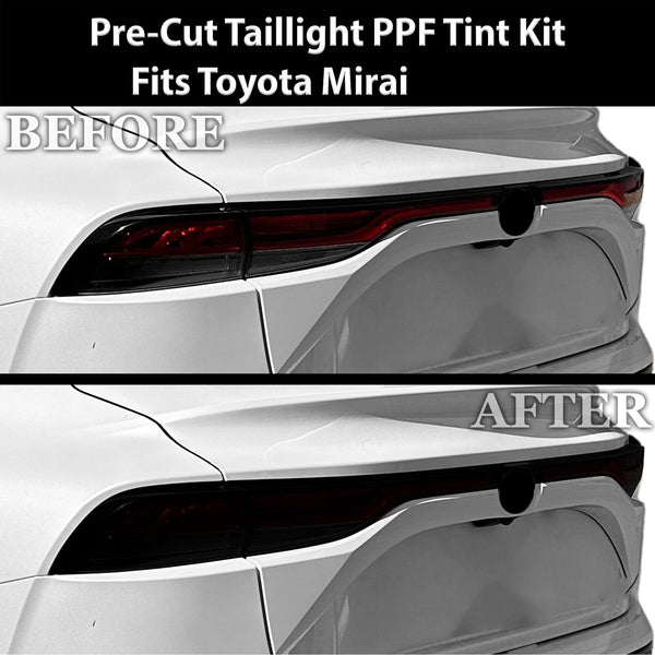 Fits Toyota Mirai 2021 - 2025 Full Headlight Taillight Precut Smoked PPF Tint Kit Film Overlay - Bogar Tech Designs