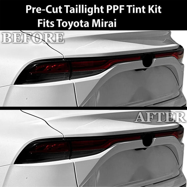 Fits Toyota Mirai 2021 - 2025 Full Headlight Taillight Precut Smoked PPF Tint Kit Film Overlay - Bogar Tech Designs