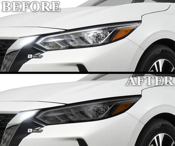 Full Headlight Taillight Precut Smoked PPF Tint Kit Overlay Film Fits Nissan Sentra 2020 - 2025 - Bogar Tech Designs