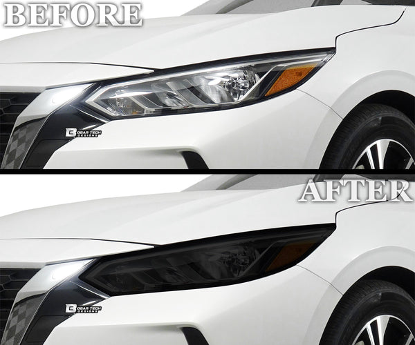 Full Headlight Taillight Precut Smoked PPF Tint Kit Overlay Film Fits Nissan Sentra 2020 - 2025 - Bogar Tech Designs
