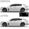 Window Vinyl Chrome Delete Trim Blackout Decal Stickers Overlay Film Fits Kia Stinger 2018-2023