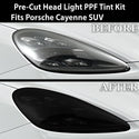 Full Headlight Taillight Precut Smoked PPF Tint Kit Film Overlay Fits Porsche Cayenne 2019 - 2023 - Bogar Tech Designs