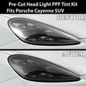 Full Headlight Taillight Precut Smoked PPF Tint Kit Film Overlay Fits Porsche Cayenne 2019 - 2023 - Bogar Tech Designs