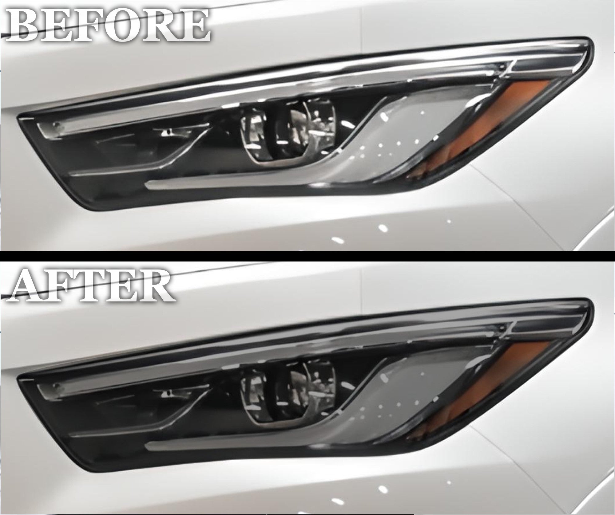 Full Headlight Taillight Precut Smoked PPF Tint Kit Film Overlay Fits Infiniti QX80 2018 - 2024 - Bogar Tech Designs