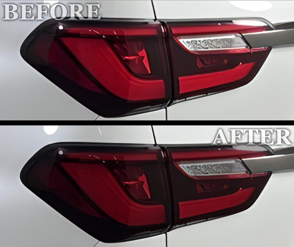 Full Headlight Taillight Precut Smoked PPF Tint Kit Film Overlay Fits Infiniti QX80 2018 - 2024 - Bogar Tech Designs