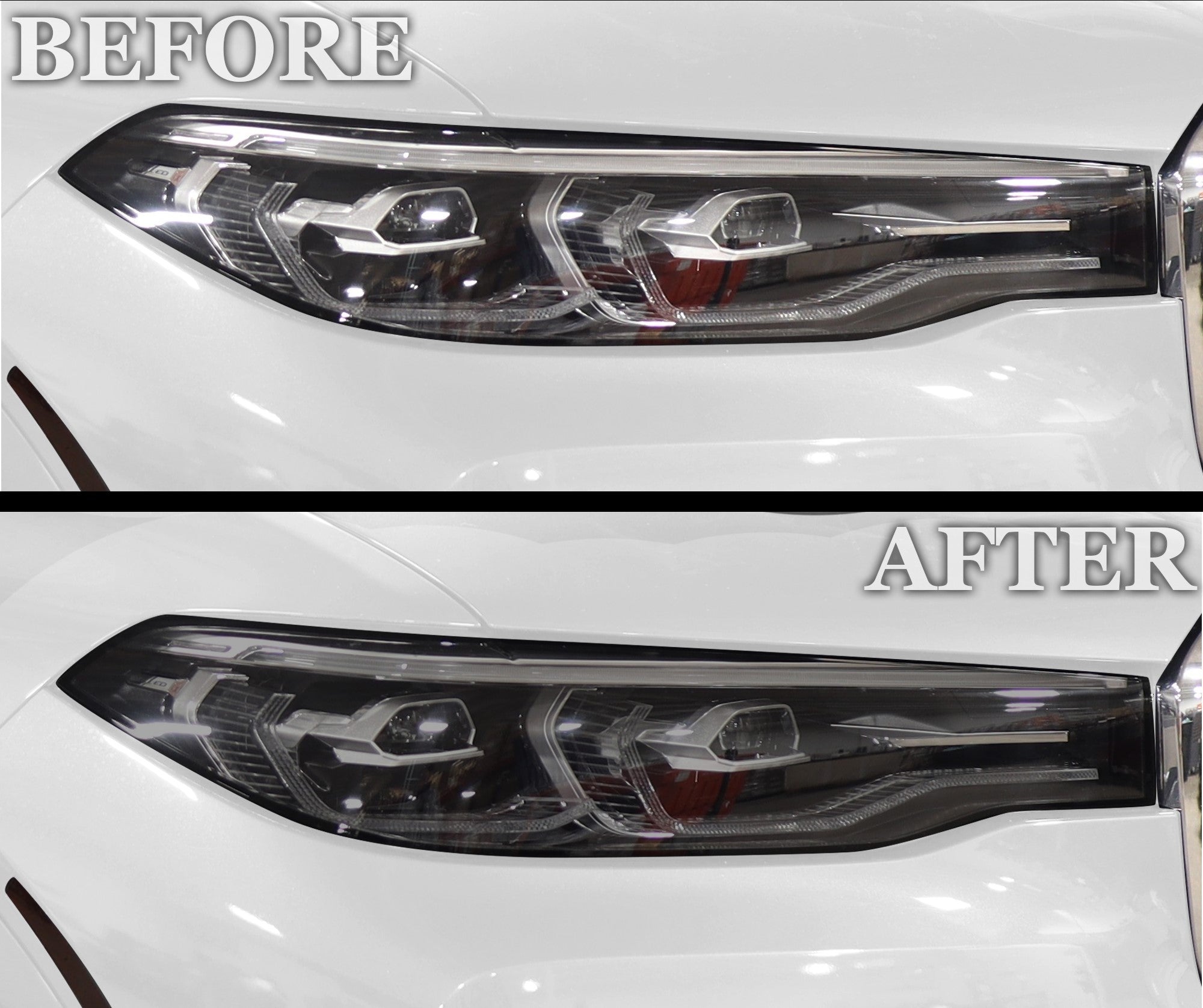Full Headlight Taillight Precut Smoked PPF Tint Kit Film Overlay Fits BMW X7 2019 - 2022 - Bogar Tech Designs