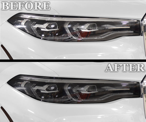 Full Headlight Taillight Precut Smoked PPF Tint Kit Film Overlay Fits BMW X7 2019 - 2022 - Bogar Tech Designs