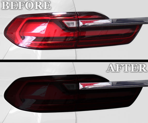 Full Headlight Taillight Precut Smoked PPF Tint Kit Film Overlay Fits BMW X7 2019 - 2022 - Bogar Tech Designs